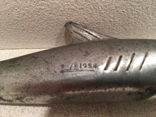 Vintage metal bottle opener Bar - A - Cuda fish shark baracuda bar tool brewery 1954 7