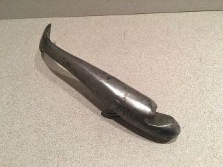 Vintage metal bottle opener Bar - A - Cuda fish shark baracuda bar tool brewery 1954 8