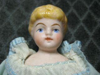 Antique Dollhouse Miniature German Bisque Doll