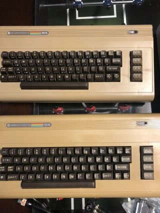 TWO Commodore 64 Computers Disk Drive 1541 And Cables Vintage 2