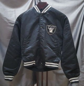 Vintage Chalkline Los Angeles La Oakland Raiders Satin Jacket Nfl 80 