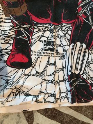 SPIDER - MAN 1995 XMEN Shirt Vtg XL marvel all over print Scarlet Double Sided 8