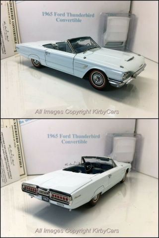 Danbury 1965 Ford Thunderbird Convertible - Nmib/papers - Rare Diamond Blue Gem