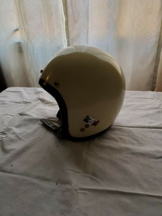 Vtg A.  G.  V 1950s Motocross Helmet