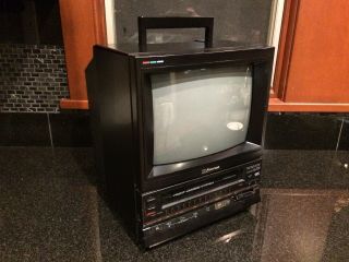 Vintage 1988 Emerson Vct120 Japan Made 10 " Retro Gaming Crt Tv Vcr Combo