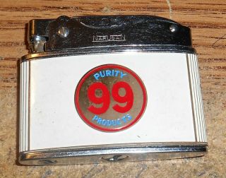 Vintage Purity 99 Products Flat Advertising Lighter/rare