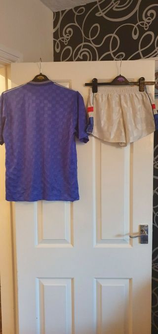 Rare Vintage Glasgow Rangers Shirt And Shorts 87 - 88 4