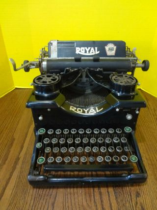 Vintage 1923 Royal Standard Model 10 Typewriter Beveled Glass Parts/restoration