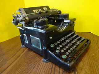 Vintage 1923 ROYAL STANDARD Model 10 Typewriter Beveled Glass Parts/Restoration 4