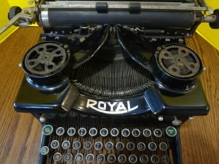 Vintage 1923 ROYAL STANDARD Model 10 Typewriter Beveled Glass Parts/Restoration 6