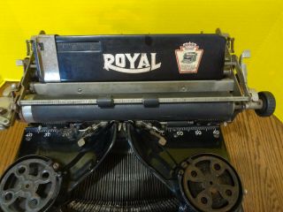 Vintage 1923 ROYAL STANDARD Model 10 Typewriter Beveled Glass Parts/Restoration 7