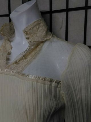 GUNNE SAX By Jessica Mclintock Lace Cream Ivory Maxi Romantic Renaissance Gown 9 6