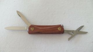 Wenger Swiss Army Knife EKA Wood Esquire 1990 Vintage 3