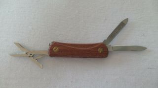 Wenger Swiss Army Knife EKA Wood Esquire 1990 Vintage 4