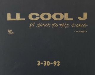 Vintage 1993 Ll Cool J 14 Shots To The Dome T - Shirt Sz Xl 90s Rap Tee Hip Hop