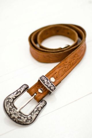 Spell & The Gypsy Collective Designs Cactus Rose Vintage Belt Brown