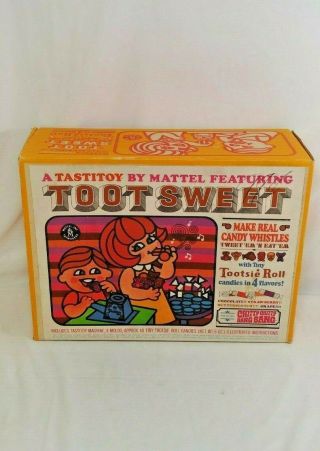 Vtg 1969 Tastitoy Toot Sweet Toy Candy Maker By Mattel - Chitty Chitty Bang Bang