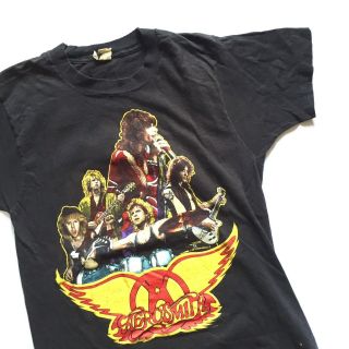 1988 Aerosmith " Walk This Way " Vintage Tour Rock Band Shirt 80s Zeppelin Stones