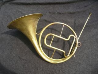 Rare Old Natural French Horn Stamped Gautie Paris 1887