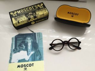 Moscot Zolman Tortoise Shell Glasses Size 46 - 23 - 145 $420 Rare Sun Vintage White
