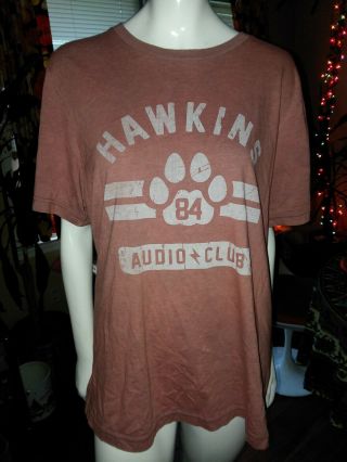 Rare Stranger Things Hawkins Sound Crew Season 2 T Shirt