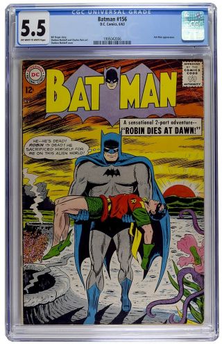 Batman 156 Cgc 5.  5 Vintage Dc Comic Detective Robin Silver Age 12c Ant - Man App