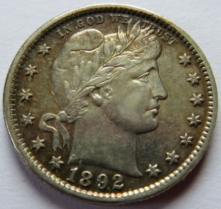 1892 Barber Silver Quarter - Xf,  Vintage Better Grade 25c Coin (162040n)