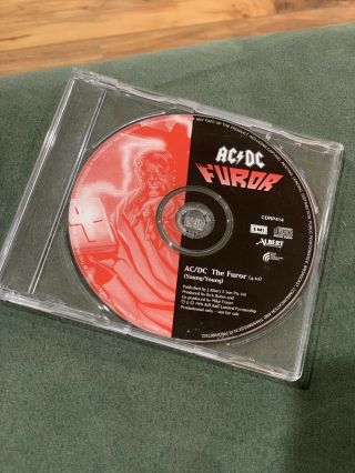 AC/DC - The Furor Very Rare Promo Cd Single 1996 CDRP414 Promotional Not 3