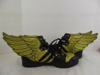 Jeremy Scott X Adidas Js Wings 2.  0 Metallic Gold Black Shoes 13.  5 12/10 Rare