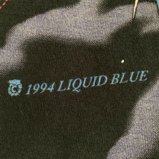 Vintage 1994 Liquid Blue Fantasy Double Dragon Medieval All Over Print TShirt XL 4