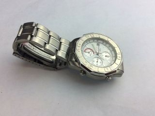 Men ' s Vintage Pulsar Y182 - 6D20 Analog Quartz Alarm Chronograph Watch - 100m 4