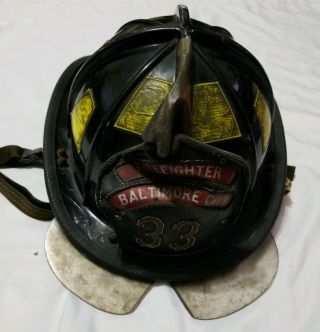 Vintage Cairns Baltimore City Fireman Firefighter Helmet