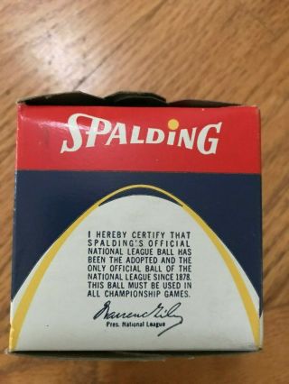 Vintage Spalding Official National League Baseball Warren Giles ' 58 - ' 69NEW IN BX 3