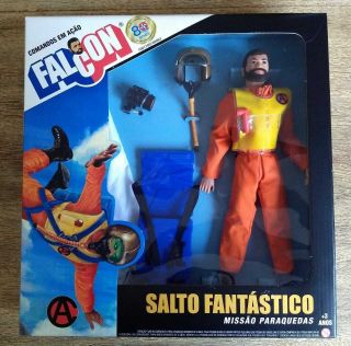 Gi Joe Falcon Estrela Brazil Fantastic Freefall 12 " Vintage Muscle Action Pilot