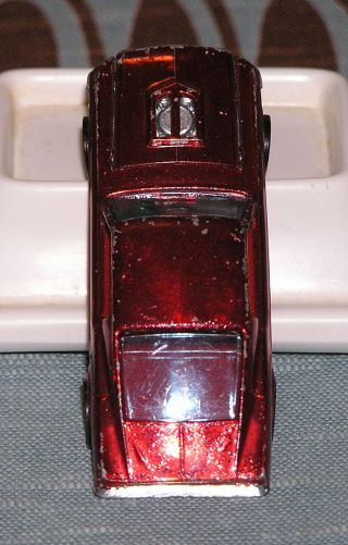 VINTAGE HOT WHEELS MATTEL REDLINE 1967 CUSTOM MUSTANG RED US DIE CAST METAL CAR 6