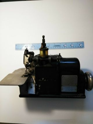 Merrow Sewing Machine A - 3dw J.  Dashew Baltimore Md.  Vintage Antique Industrial