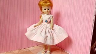 Vintage Jill doll 1957 in Vogue tagged dress,  shoes,  hat ready for display 7