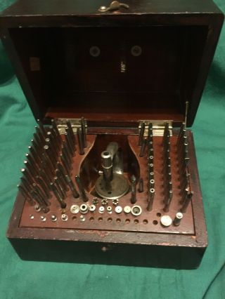 Vintage K&d Special Watchmaker Staking Tool Set W/ Box