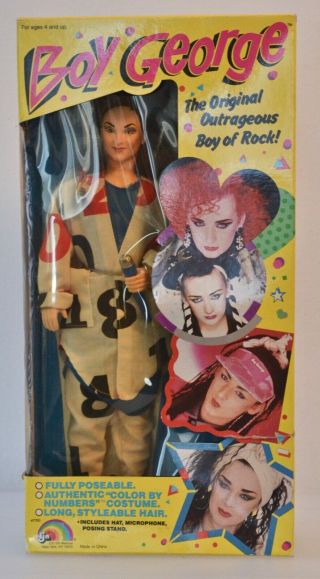 Vintage 1984 Boy George Culture Club 12 " Doll Ljn 7700.  Box Never Opened