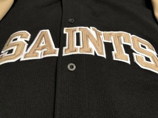 Orleans Saints Rare Vintage XL Baseball Style Jersey Signed STARTER brand 4