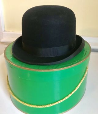 True Vintage 1930s Riding Bowler Felt Hat “kauffman” From York City W/ Box