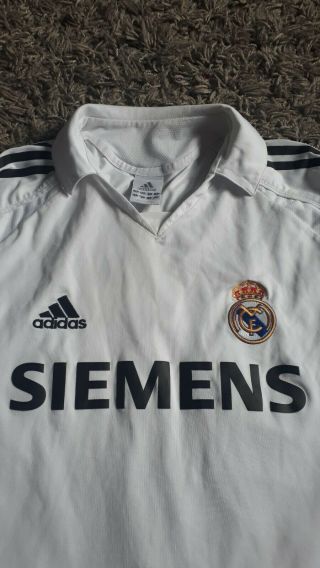 Roberto CARLOS VINTAGE Real Madrid 05/06 home Football Shirt XL Soccer Jersey 8