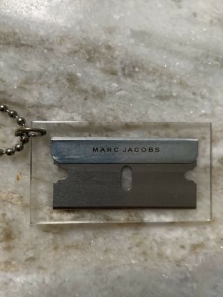 Marc Jacobs Razor Blade Necklace RARE 3