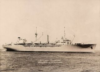 Photo Of Us Army Transport Ship " General H F Hodges " To Bring Troops Home