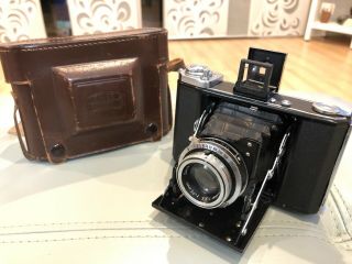 Vintage Zeiss Ikon Ikonta 521/16 Tessar 1:3.  5 F=75mm Lens With Case
