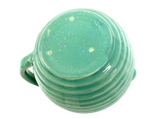 Vintage Bauer Pottery Ringware Jade Green 2 Quart Pitcher 1930’s 4