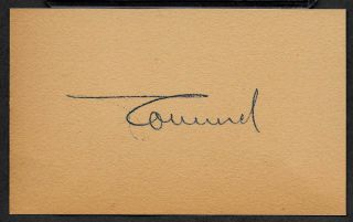 Erwin Rommel Autograph Reprint On Period 1940s 3x5 Card