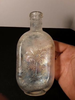 Vintage South Carolina Dispensary Bottle With Palmetto Tree Dug