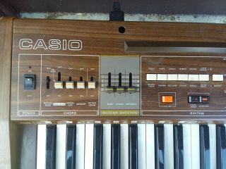Vintage Casio Casiotone 405 Keyboard WITH STAND 4