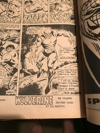 Ultra RARE French Incredible Hulk 180 181 182 - 1st Appearance of Wolverine 5